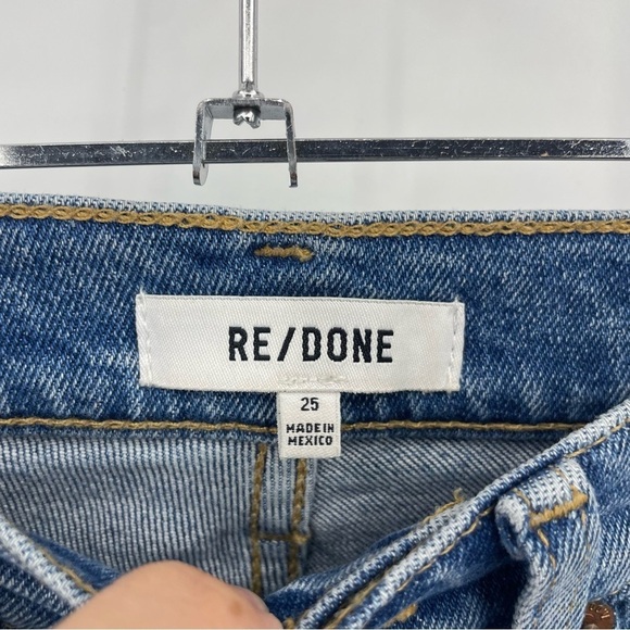 RE/DONE | 90S High Rise Ankle Crop Jean Sz 25 - Picture 5 of 12
